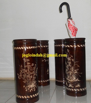 Tempat Payung Kayu Jati untuk Kantor Indomaret