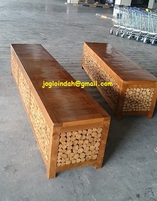 Bangku Minimalis koin untuk lobby Apartemen Thamrin Residences Jakarta