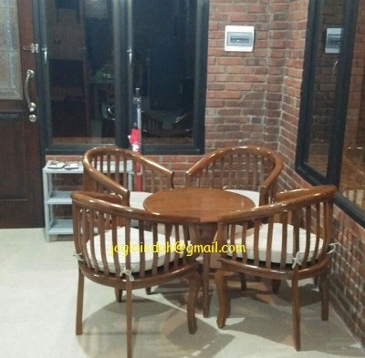Set Meja Kursi Betawi untuk Villa di Cianjur Jawa Barat