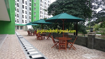 Meja Payung Tenda untuk Tower C Apartemen Green Lake View Ciputat