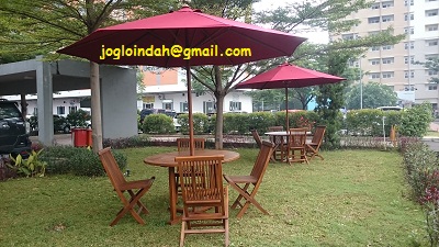 Meja Payung Kolam Renang untuk Wisma Makara UI Depok