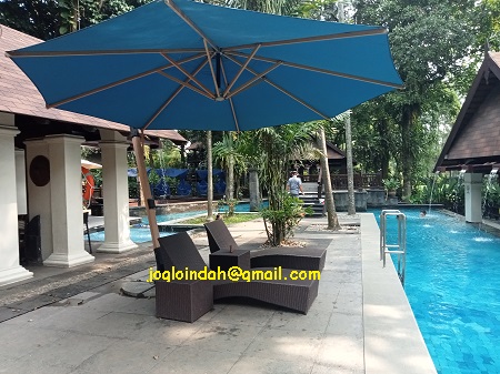 Sunbed Rotan Sintetis untuk Hotel Novotel Bogor Raya