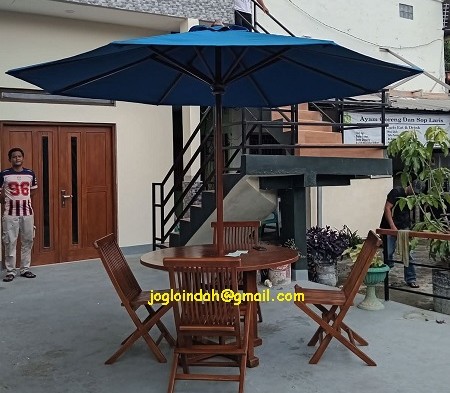 Set Meja Payung Kafe untuk Resto di Depok