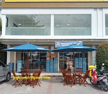 Meja Payung untuk Toko Indomaret Ruko Puri Cempaka Serang Banten